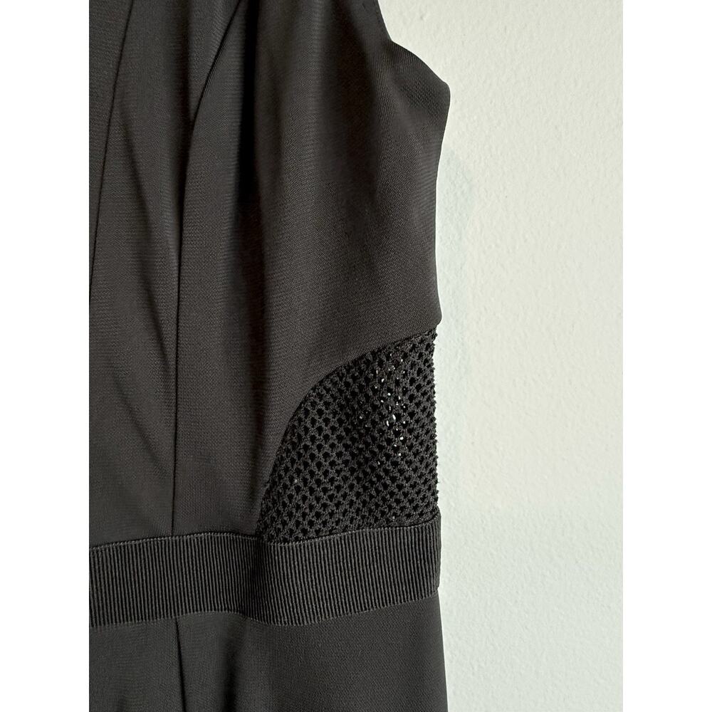 Ashley Beyond Black Midi Dress Size 4 Sleeveless Fit Flare Minimalist Workwear - Picture 5 of 8
